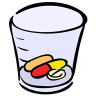 pills in cup